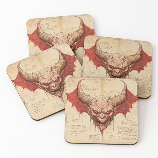 Item preview, Demon Infographic With Notes designed and sold by Nightarcade.