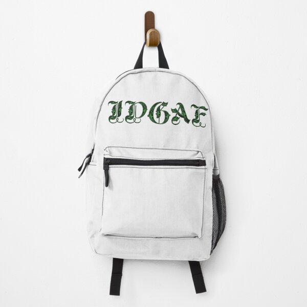 Item preview, Green IDGAF Elegant Calligraphy designed and sold by Skull Fern.
