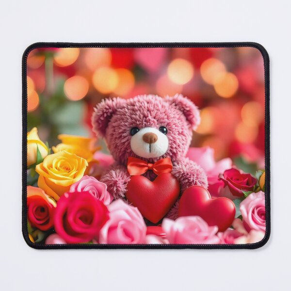 Item preview, Cute bear,flowers and hearts designed and sold by Designfs.