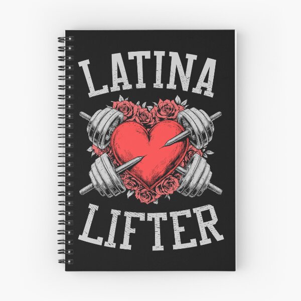 Item preview, Latina Lifter Spanish Gym Barbell Heart Hispanic Fitness designed and sold by GrandeDuc.