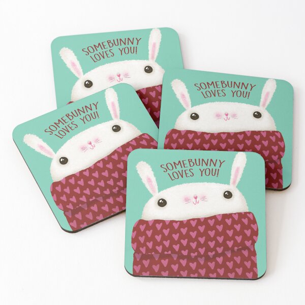 Item preview, Somebunny loves you! Cute Valentine's Day Rabbit designed and sold by poket.piktures.