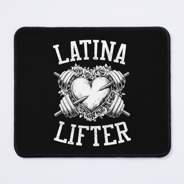Item preview, Latina Lifter Spanish Gym Barbell Heart Hispanic Fitness designed and sold by GrandeDuc.