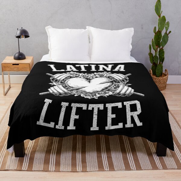 Item preview, Latina Lifter Spanish Gym Barbell Heart Hispanic Fitness designed and sold by GrandeDuc.