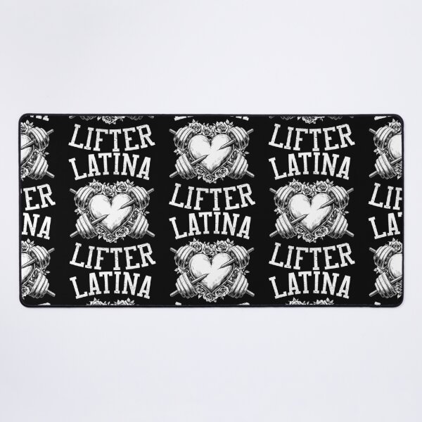 Item preview, Latina Lifter Spanish Gym Barbell Heart Hispanic Fitness designed and sold by GrandeDuc.