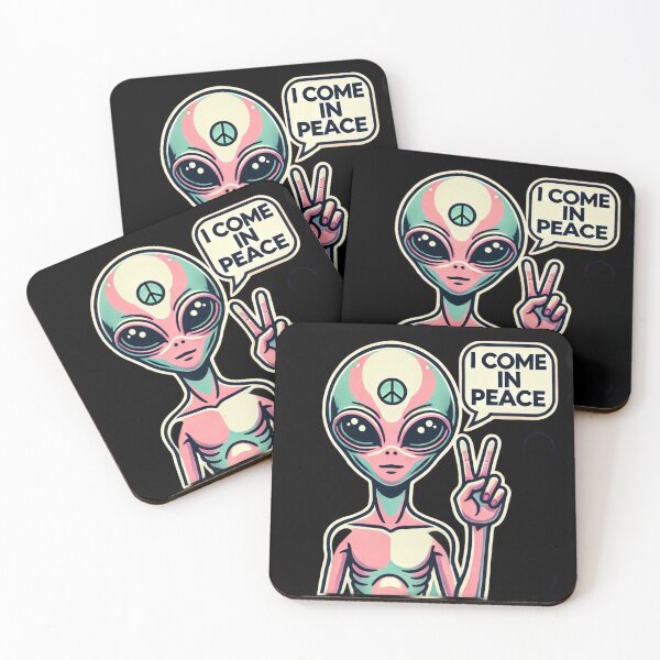 Item preview, Come in Peace Alien designed and sold by Planetporridge.