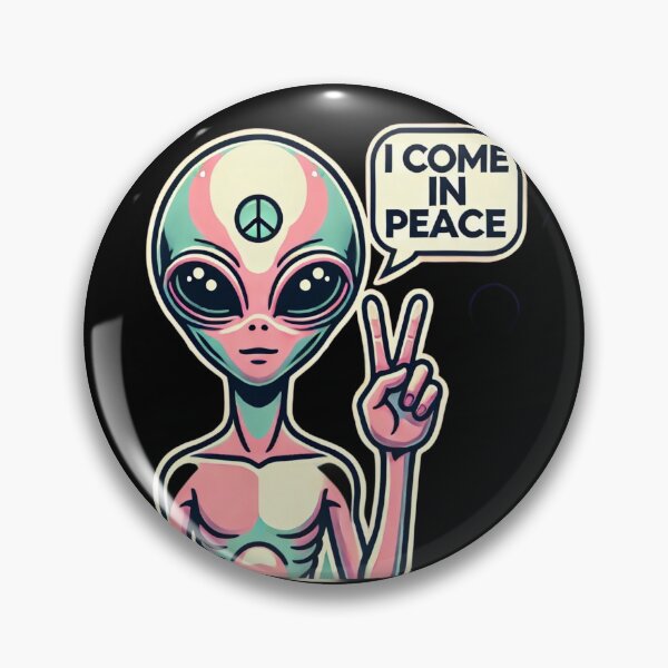 Item preview, Come in Peace Alien designed and sold by Planetporridge.
