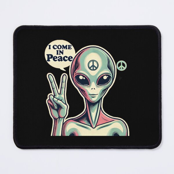Item preview, I Come in Peace Alien designed and sold by Planetporridge.