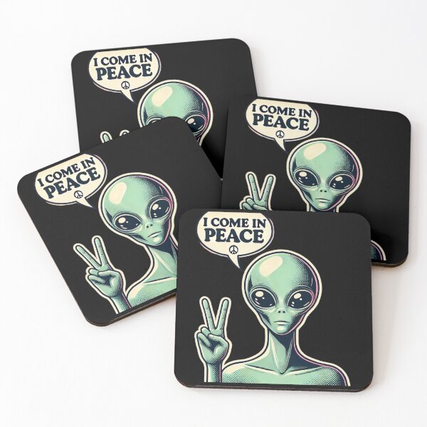Item preview, I Come in Peace Alien Art designed and sold by Planetporridge.