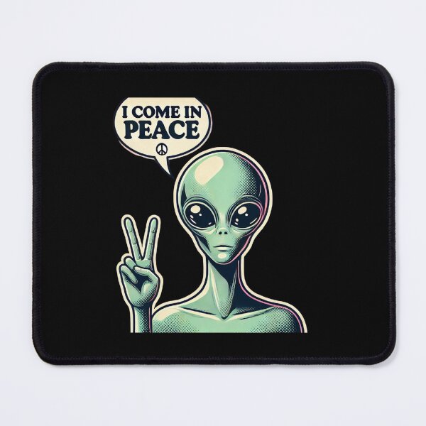 Item preview, I Come in Peace Alien Art designed and sold by Planetporridge.