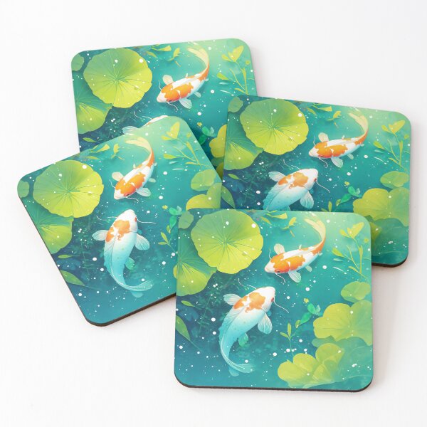 Item preview, Harmony of Koi Fish in Serene Waters designed and sold by AshiraCreations.