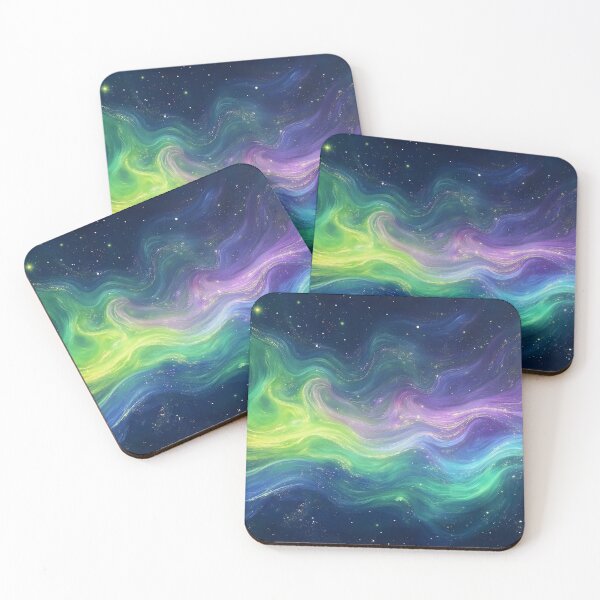 Item preview, Abstract Aurora Borealis Northern Lights Wall Art designed and sold by aiEuroGirls.
