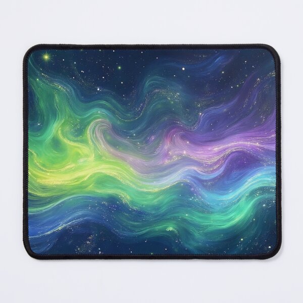 Item preview, Abstract Aurora Borealis Northern Lights Wall Art designed and sold by aiEuroGirls.