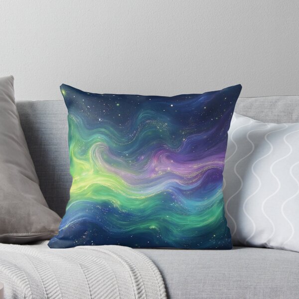 Item preview, Abstract Aurora Borealis Northern Lights Wall Art designed and sold by aiEuroGirls.