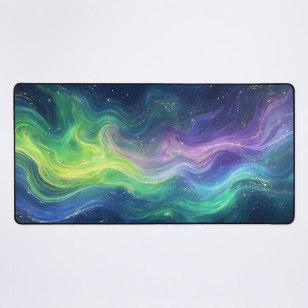 Item preview, Abstract Aurora Borealis Northern Lights Wall Art designed and sold by aiEuroGirls.