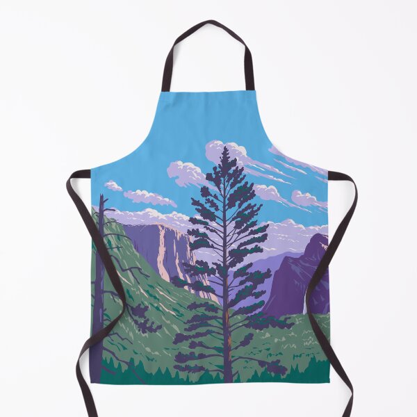 Item preview, Bridalveil Fall and El Capitan in Yosemite National Park WPA Poster Art designed and sold by patrimonio.