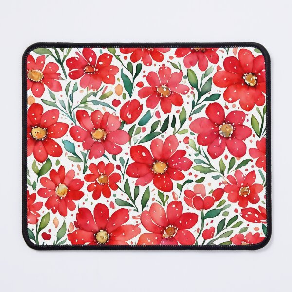 Item preview, Red florals in watercolor designed and sold by RishabhArts1.