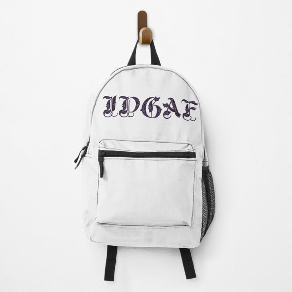Item preview, Purple IDGAF Elegant Calligraphy designed and sold by Skull Fern.