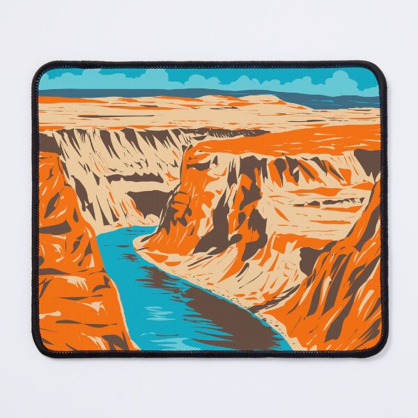 Item preview, Horseshoe Bend in Glen Canyon National Recreation Area Arizona WPA Poster Art designed and sold by patrimonio.