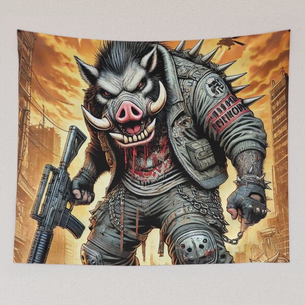 Item preview, Apocalyptic Warrior: The War Pig of Destruction designed and sold by RobDaHoody.