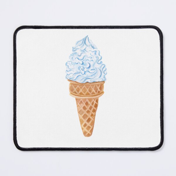 Item preview, Watercolor Vanilla Swirl Waffle Cone designed and sold by daphsam.
