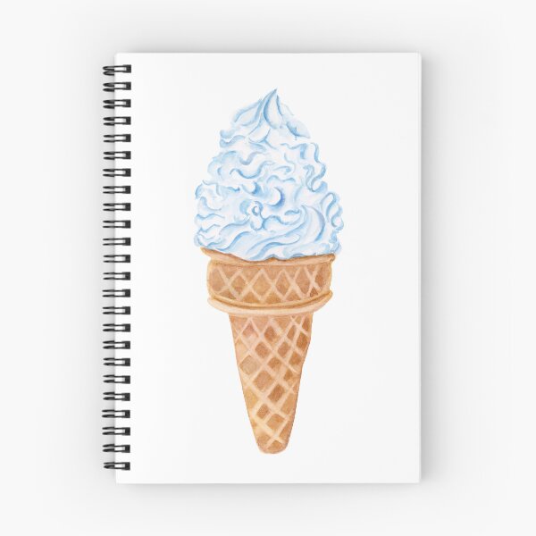 Item preview, Watercolor Vanilla Swirl Waffle Cone designed and sold by daphsam.