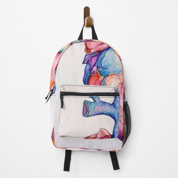 Item preview, A colorful heart illustration featuring intricate details of human anatomy against a plain background designed and sold by anytka.
