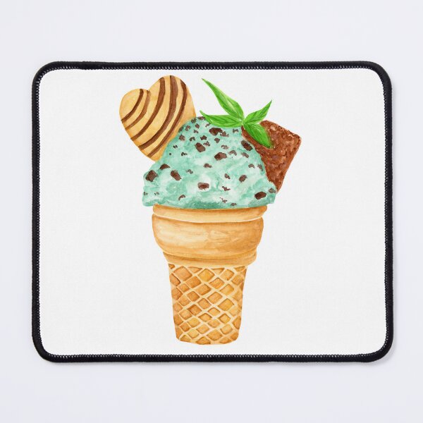 Item preview, Mint Chocolate Chip Ice Cream With Chocolate Heart designed and sold by daphsam.