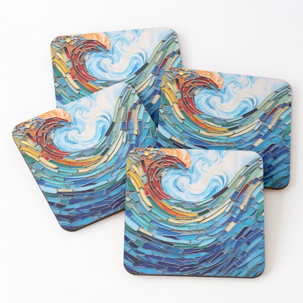 Item preview, Stained glass wave designed and sold by anytka.