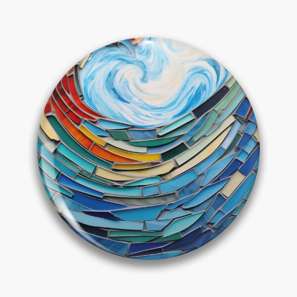 Item preview, Stained glass wave designed and sold by anytka.