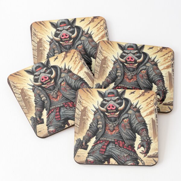 Item preview, Warrior of the Ruins: The Apocalyptic Warthog designed and sold by RobDaHoody.