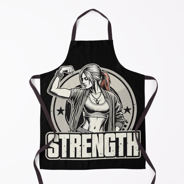 Item preview, Strength strong woman tenses arm on gift designed and sold by Pineapple-Tree.
