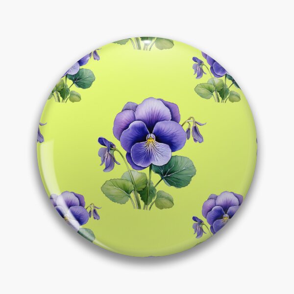 Item preview, Violet Vignettes: A delicate pattern featuring clusters of violets, symbolizing humility and faithfulness. designed and sold by Grang Art Artistic Designs.