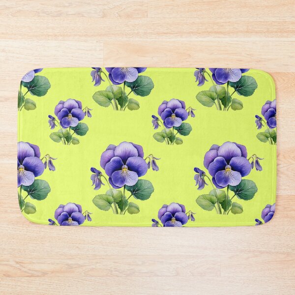 Item preview, Violet Vignettes: A delicate pattern featuring clusters of violets, symbolizing humility and faithfulness. designed and sold by Grang Art Artistic Designs.