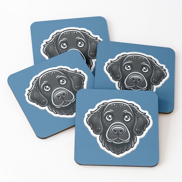 Item preview, Flat-Coated Retriever Dog Head  designed and sold by ArtistEmbrace.