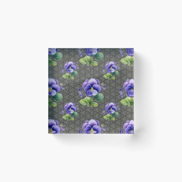 Item preview, Purple Paradise: A delicate pattern featuring clusters of violets, symbolizing humility and faithfulness. designed and sold by Grang Art Artistic Designs.