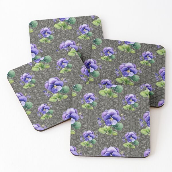 Item preview, Purple Paradise: A delicate pattern featuring clusters of violets, symbolizing humility and faithfulness. designed and sold by Grang Art Artistic Designs.