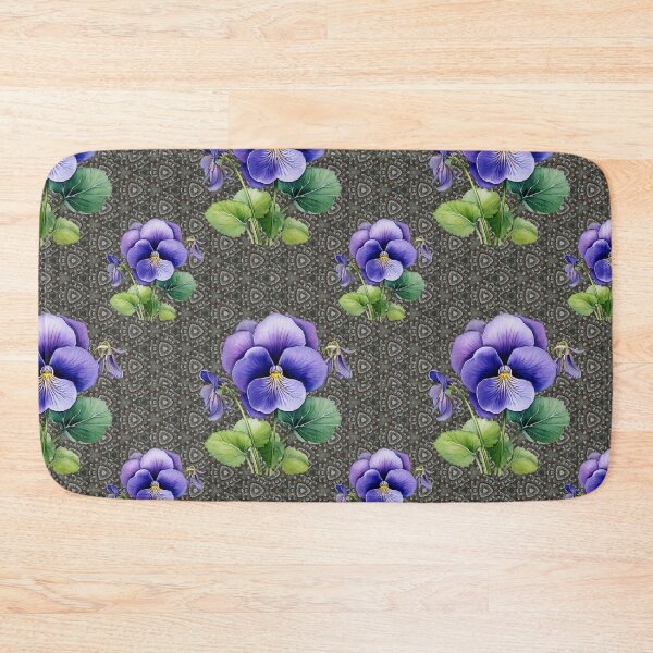 Item preview, Purple Paradise: A delicate pattern featuring clusters of violets, symbolizing humility and faithfulness. designed and sold by Grang Art Artistic Designs.