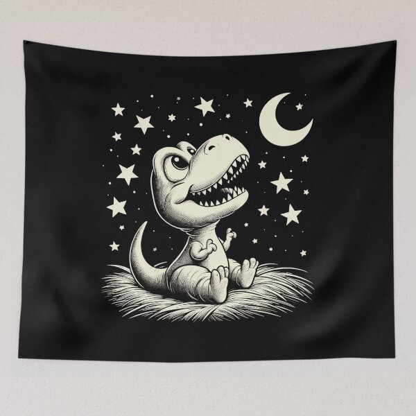 Item preview, T-Rex Baby Dino Babydino Dinobaby Stars Gift designed and sold by Pineapple-Tree.