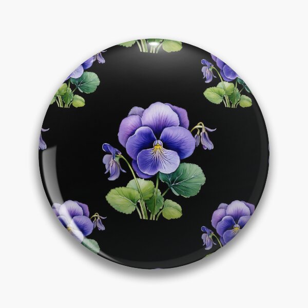 Item preview, Winter's Whisper: A delicate pattern featuring clusters of violets, symbolizing humility and faithfulness. designed and sold by Grang Art Artistic Designs.