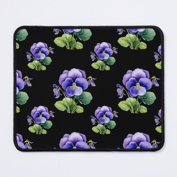 Item preview, Winter's Whisper: A delicate pattern featuring clusters of violets, symbolizing humility and faithfulness. designed and sold by Grang Art Artistic Designs.