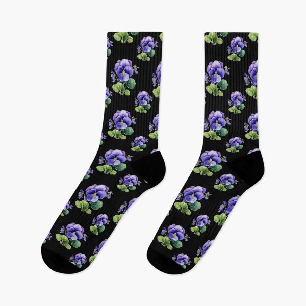 Item preview, Winter's Whisper: A delicate pattern featuring clusters of violets, symbolizing humility and faithfulness. designed and sold by Grang Art Artistic Designs.