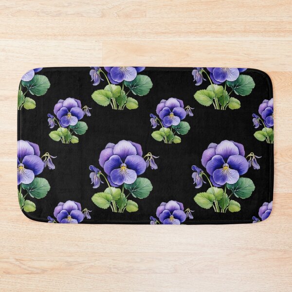 Item preview, Winter's Whisper: A delicate pattern featuring clusters of violets, symbolizing humility and faithfulness. designed and sold by Grang Art Artistic Designs.