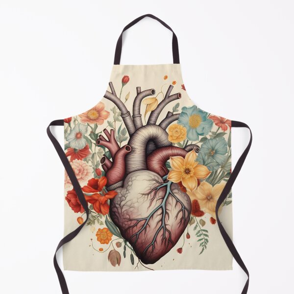 Item preview, Valentines day card. Anatomical heart with flowers. designed and sold by anytka.