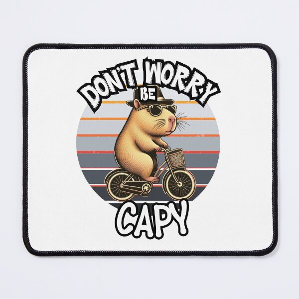 Item preview,  retro Don’t Worry Be Capy Cute Vintage Capybara designed and sold by zingbing.