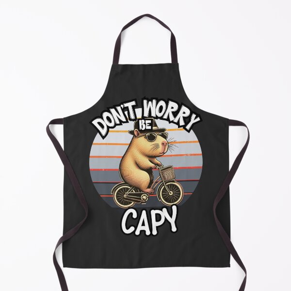 Item preview, retro Don’t Worry Be Capy Cute Vintage Capybara designed and sold by zingbing.