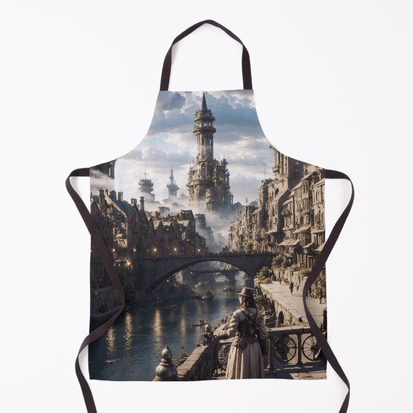 Item preview, Steampunk Cityscape designed and sold by tiamatdxv.