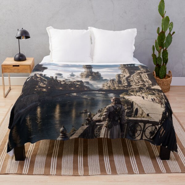 Item preview, Steampunk Cityscape designed and sold by tiamatdxv.