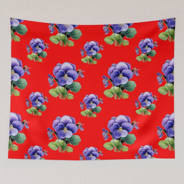 Item preview, February Flourish: A delicate pattern featuring clusters of violets, symbolizing humility and faithfulness. designed and sold by Grang Art Artistic Designs.