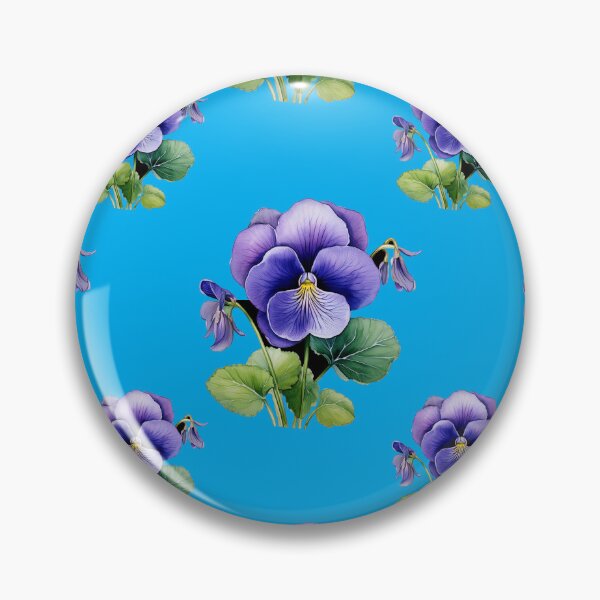 Item preview, Violet Vignettes: A delicate pattern featuring clusters of violets, symbolizing humility and faithfulness. designed and sold by Grang Art Artistic Designs.