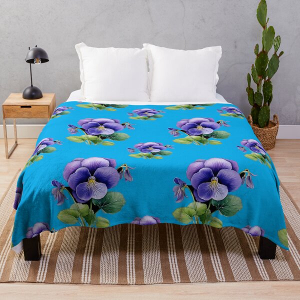 Item preview, Violet Vignettes: A delicate pattern featuring clusters of violets, symbolizing humility and faithfulness. designed and sold by Grang Art Artistic Designs.